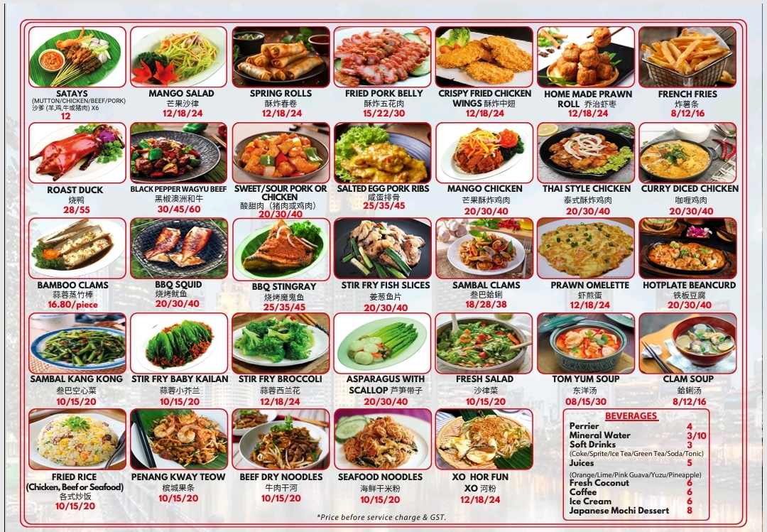 Menu George Town Tze Char And Craft Beer-1